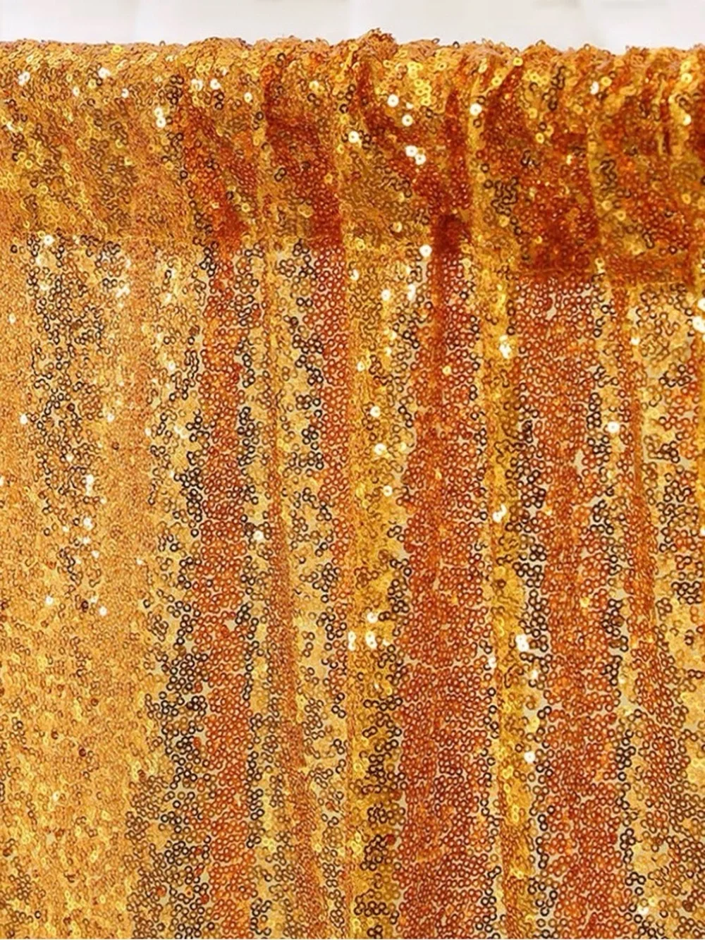 Gold Sequin Backdrop Curtain for Parties